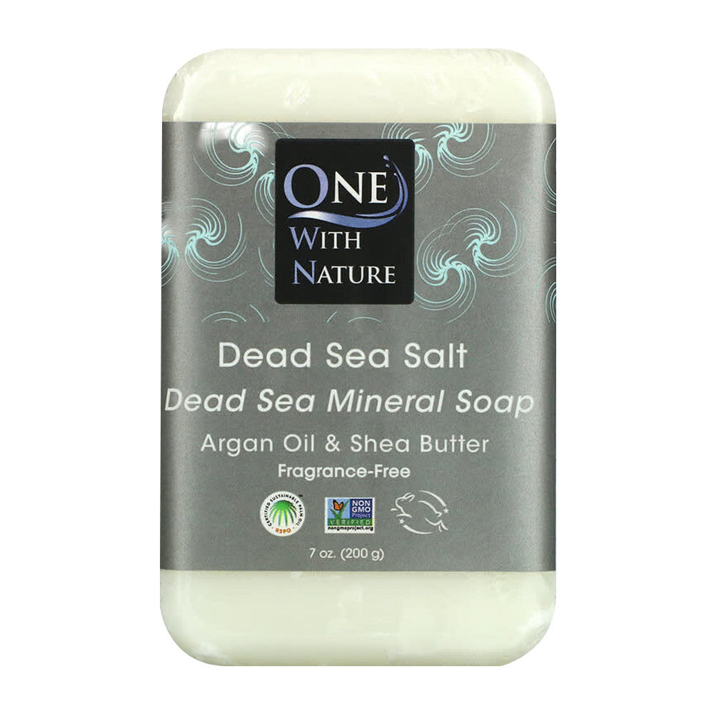 One With Nature Rejuvenating Dead Sea Mineral Bar Soap, Dead Sea Salt, 7 Oz
